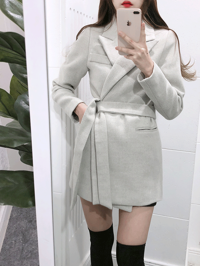카를린 벨트 코트 (2color)